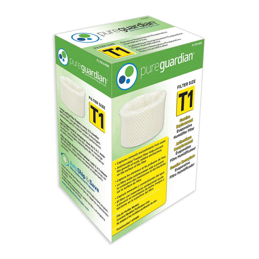 Pure Guardian FLTEV406 Evaporative Humidifier Filter T1